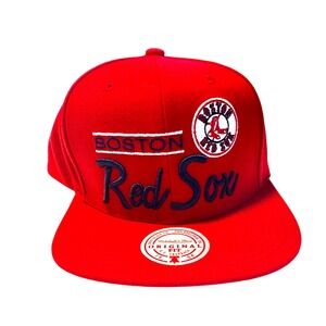 Red Sox SnapBack cap hat adjustable‎ embroidered. NWT